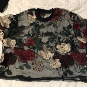 Flower crop top
